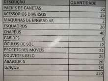 Material para  quermesses