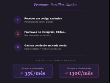 O seu espaço comercial a lucrar — sem vender nada!